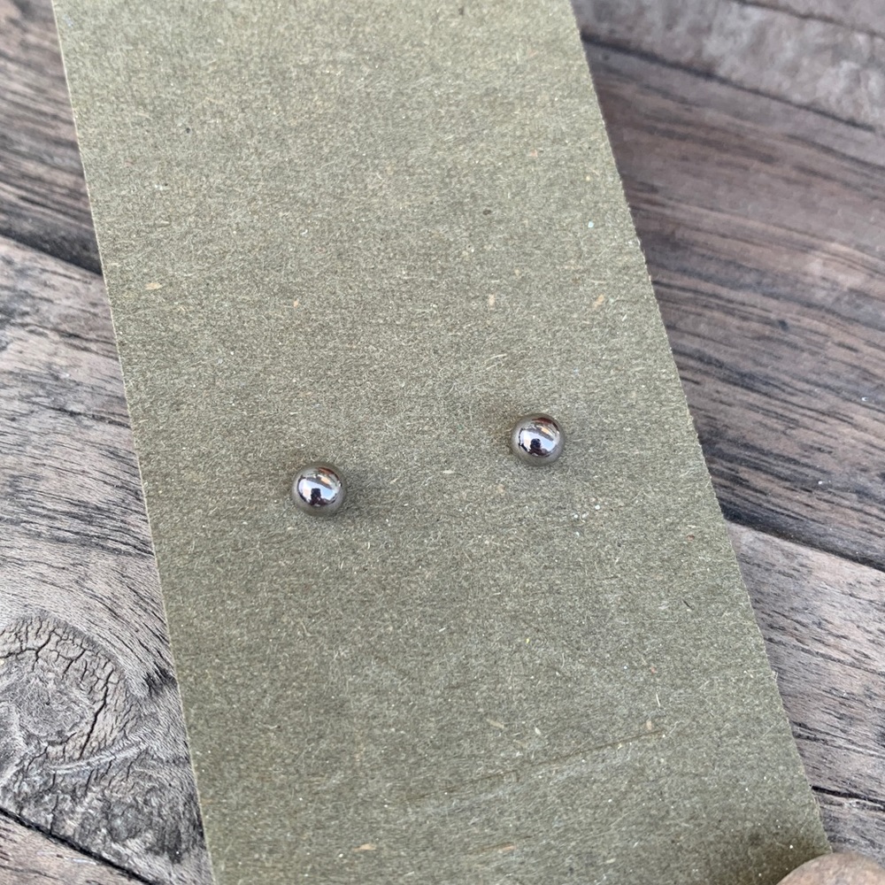 Silver Colored Earrings Studs
